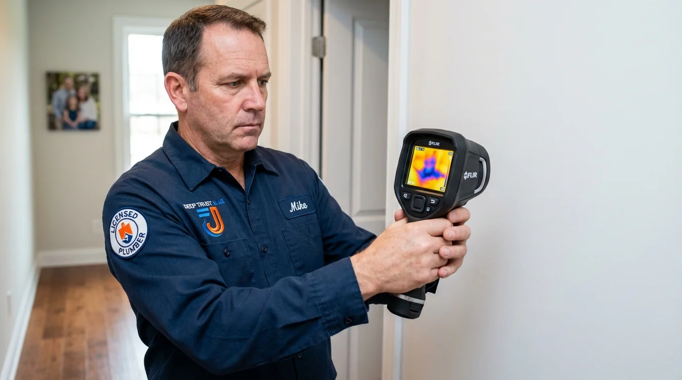 Thermal imaging leak detection by Johns Plumbing LLC in Melrose